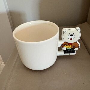 Mikasa Cream Ceramic Mug with Playtime Bears Marking